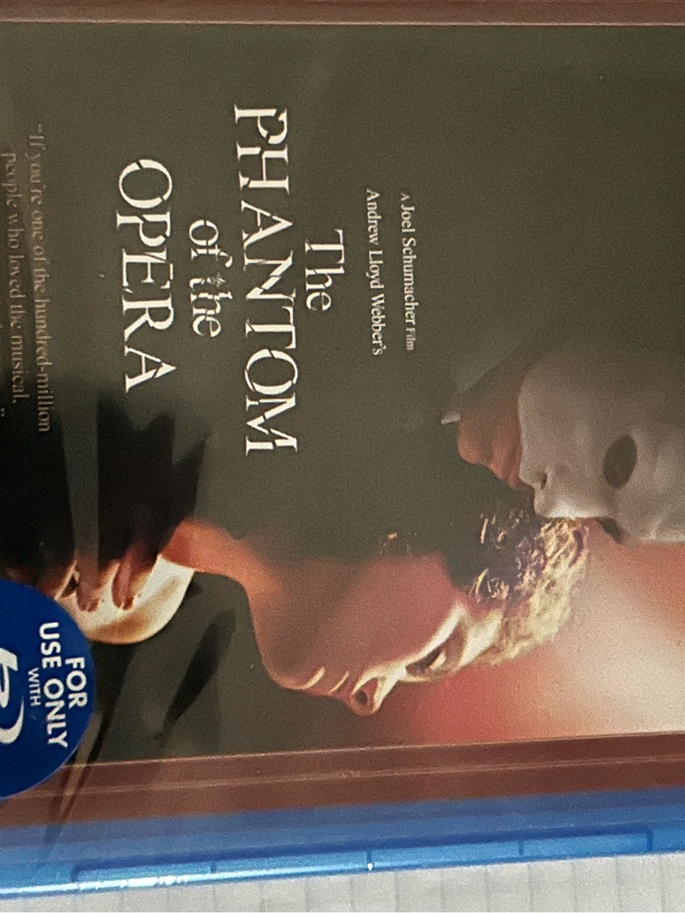 The Phantom of the Opera - blue ray only , new still sealed